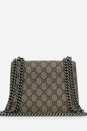 Gucci Beige Coated Canvas Dionysus Shoulder Bag