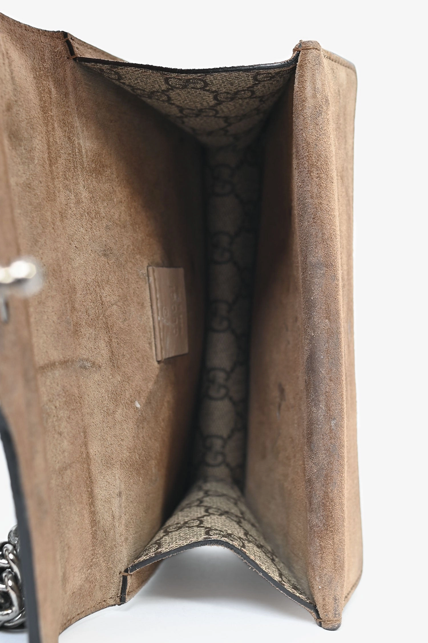 Gucci Beige Coated Canvas Dionysus Shoulder Bag