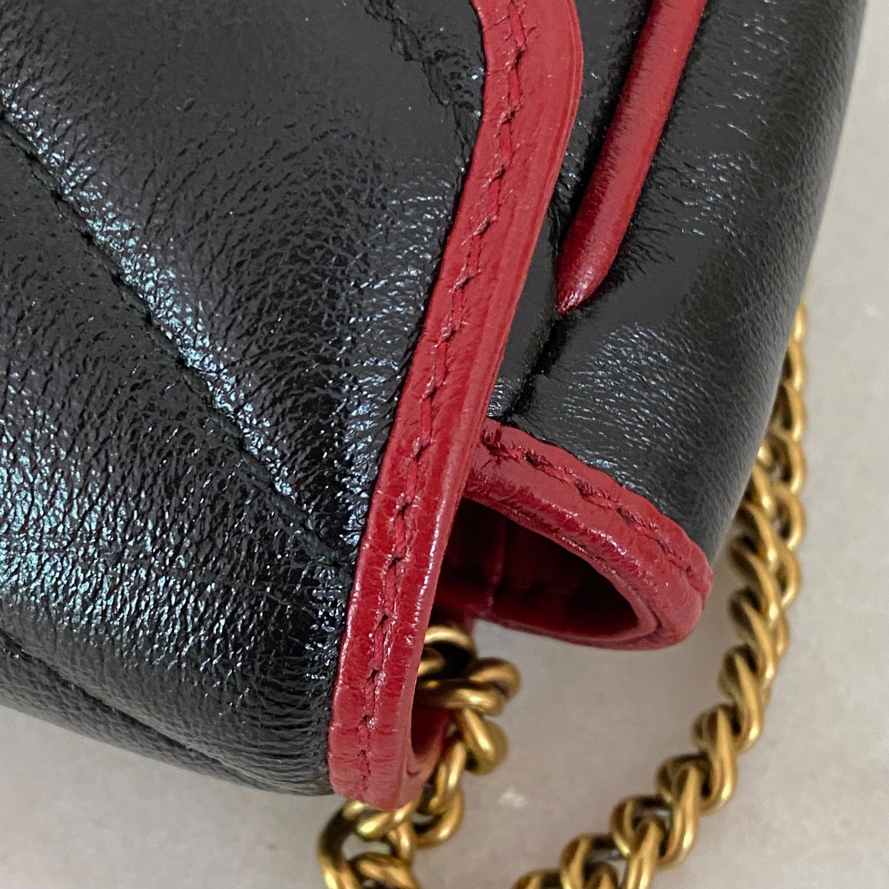 Gucci Bicolor Marmont GG Super Mini Crossbody Bag