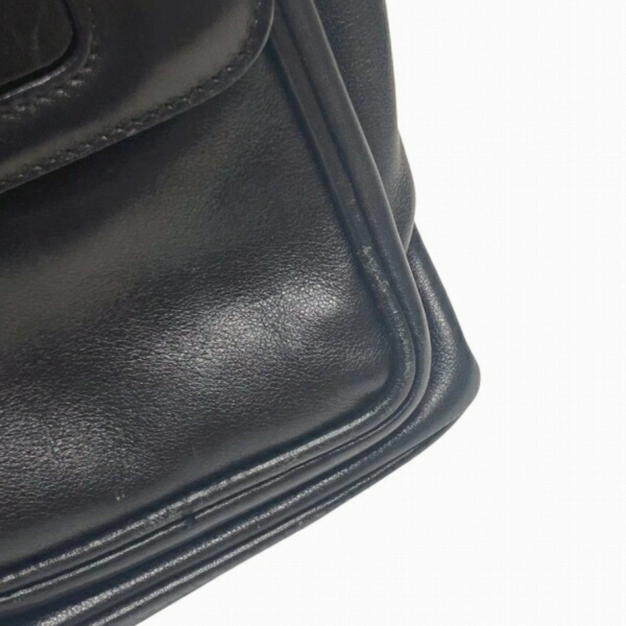 Gucci Black Bamboo Backpack ()