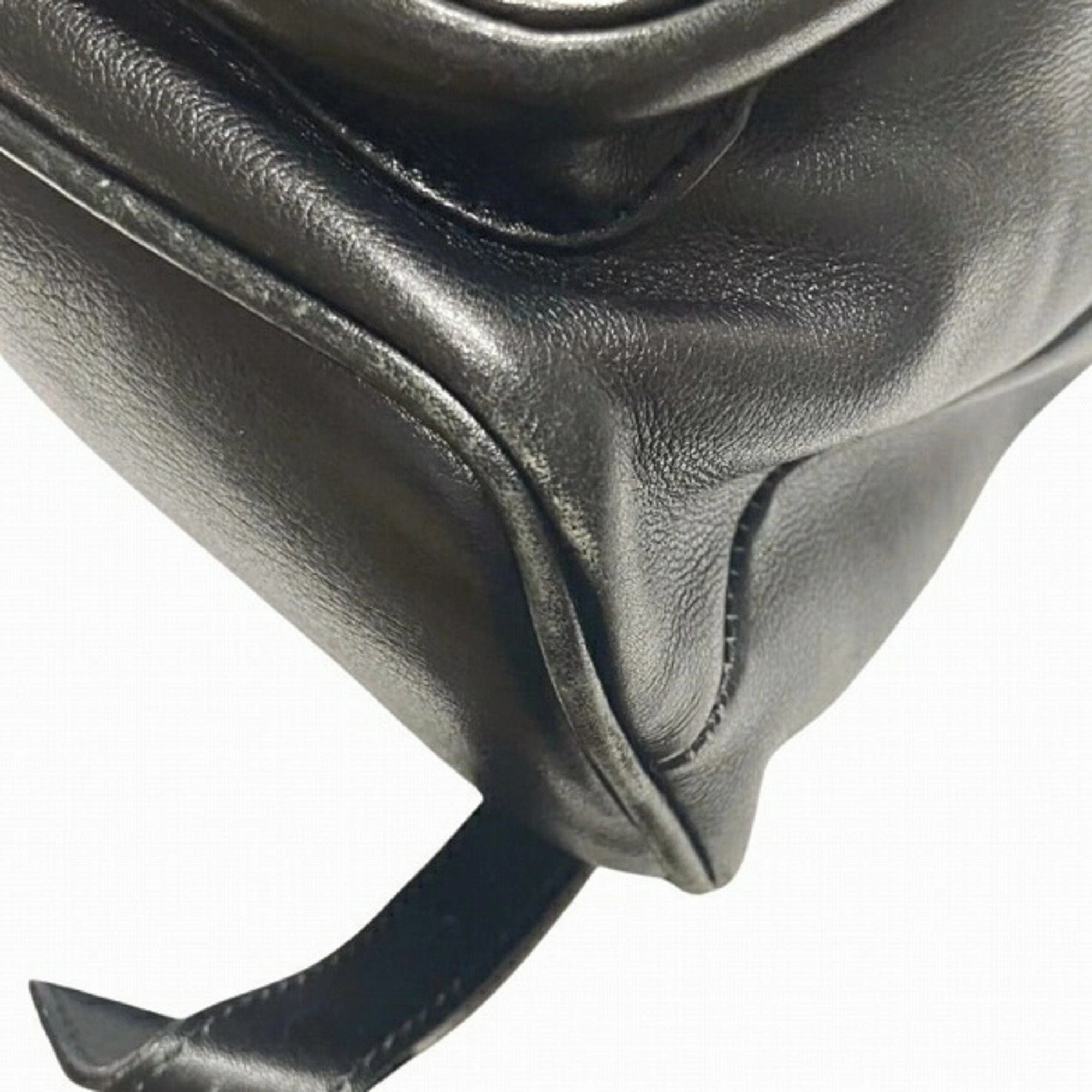 Gucci Black Bamboo Backpack ()