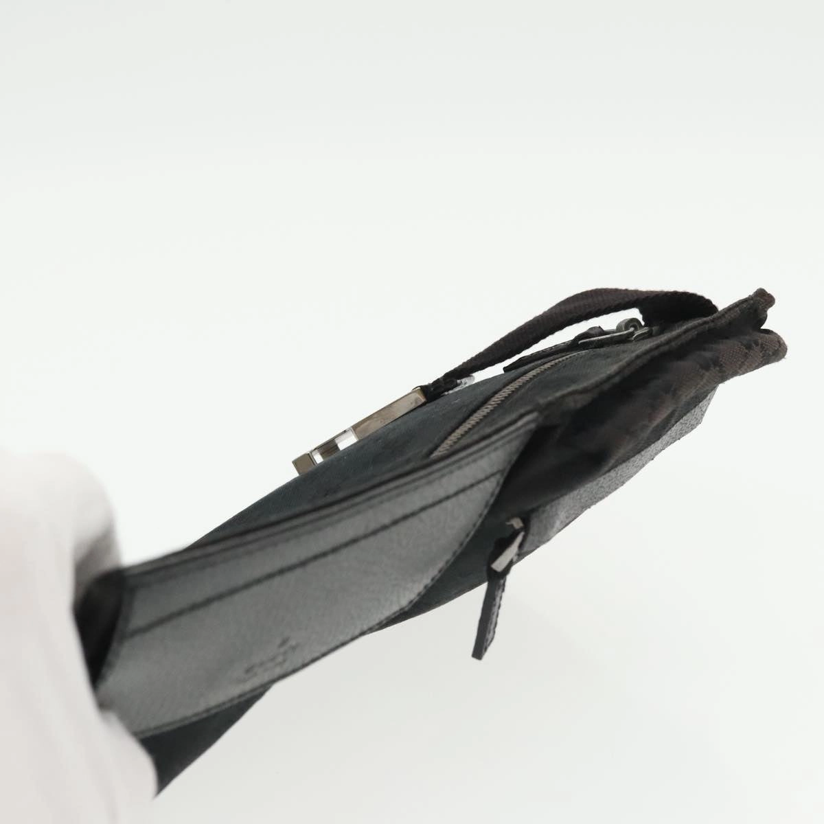 Gucci Black Canvas Shoulder Bag ()