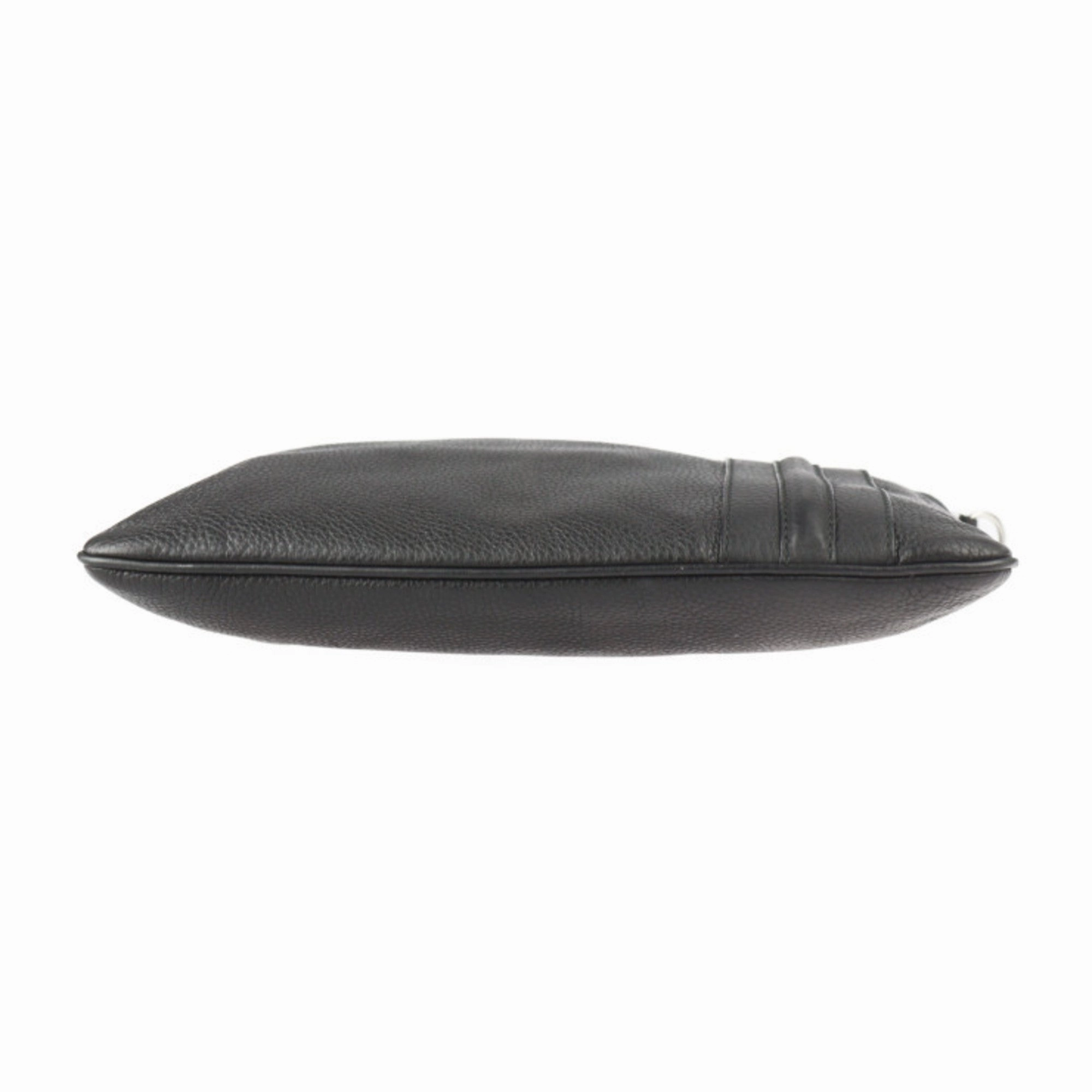 Gucci Black Leather Messenger Bag Shoulder Bag ()