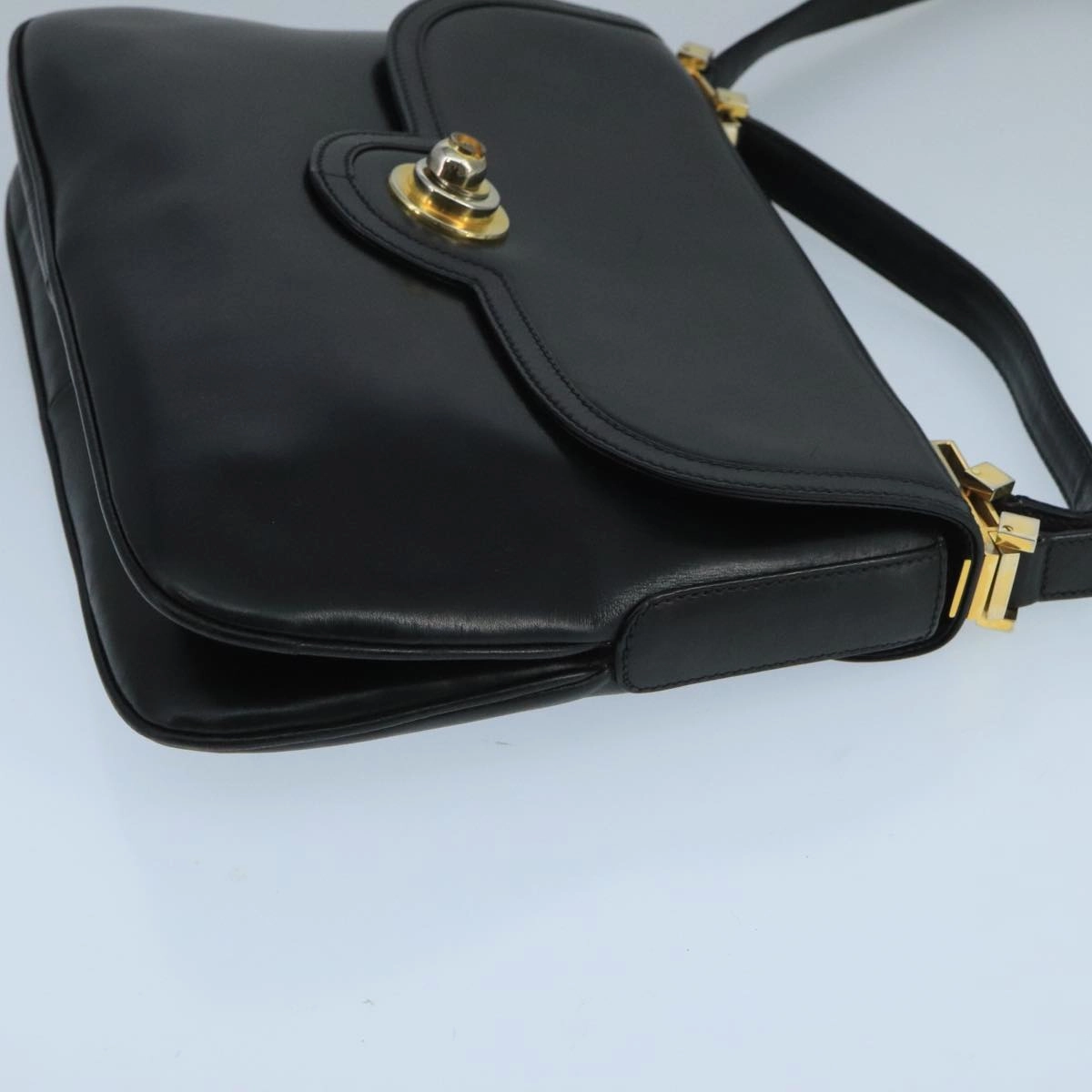 Gucci Black Leather Shoulder Bag ()