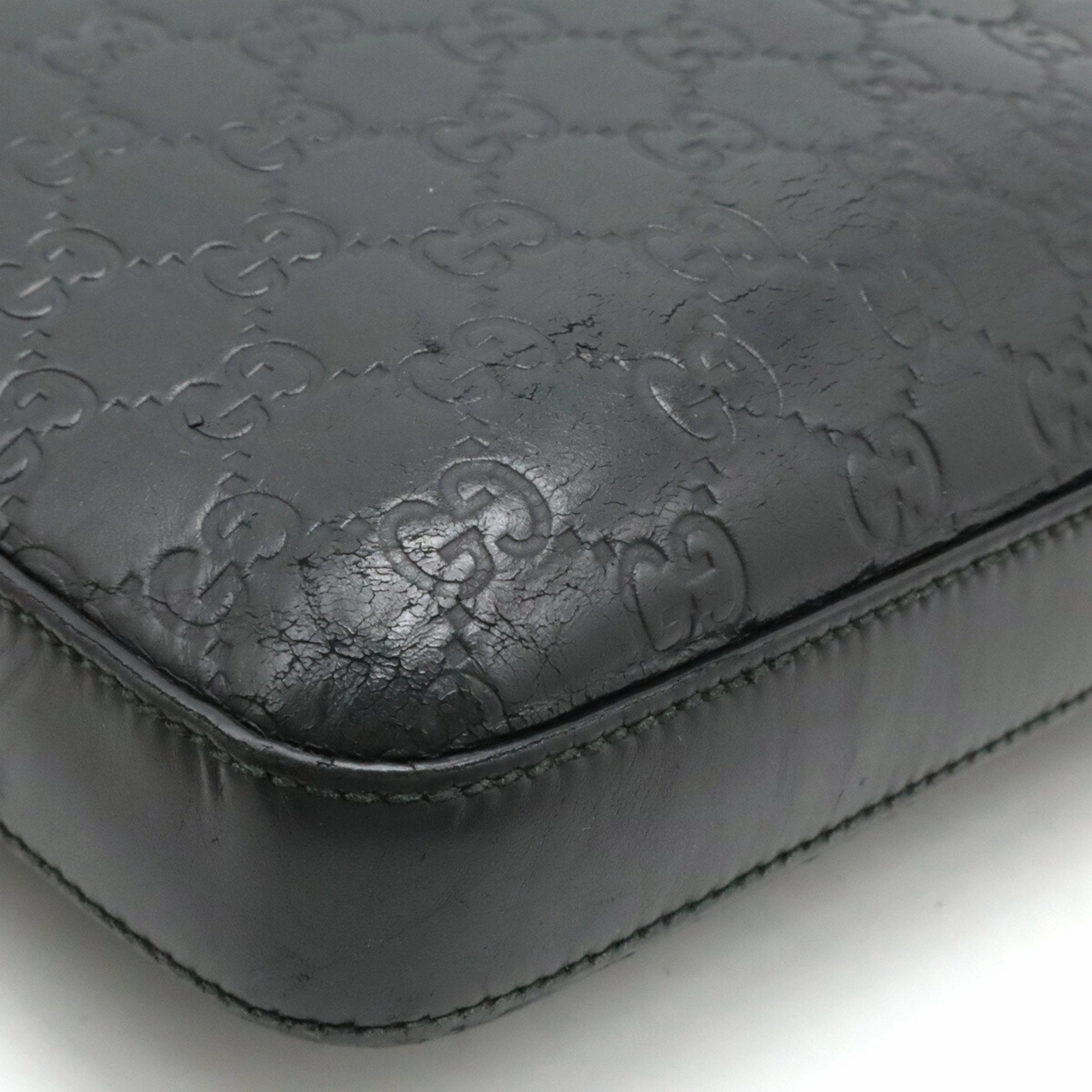 Gucci Black Leather Shoulder Bag ()