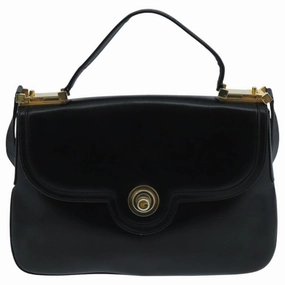 Gucci Black Leather Shoulder Bag ()