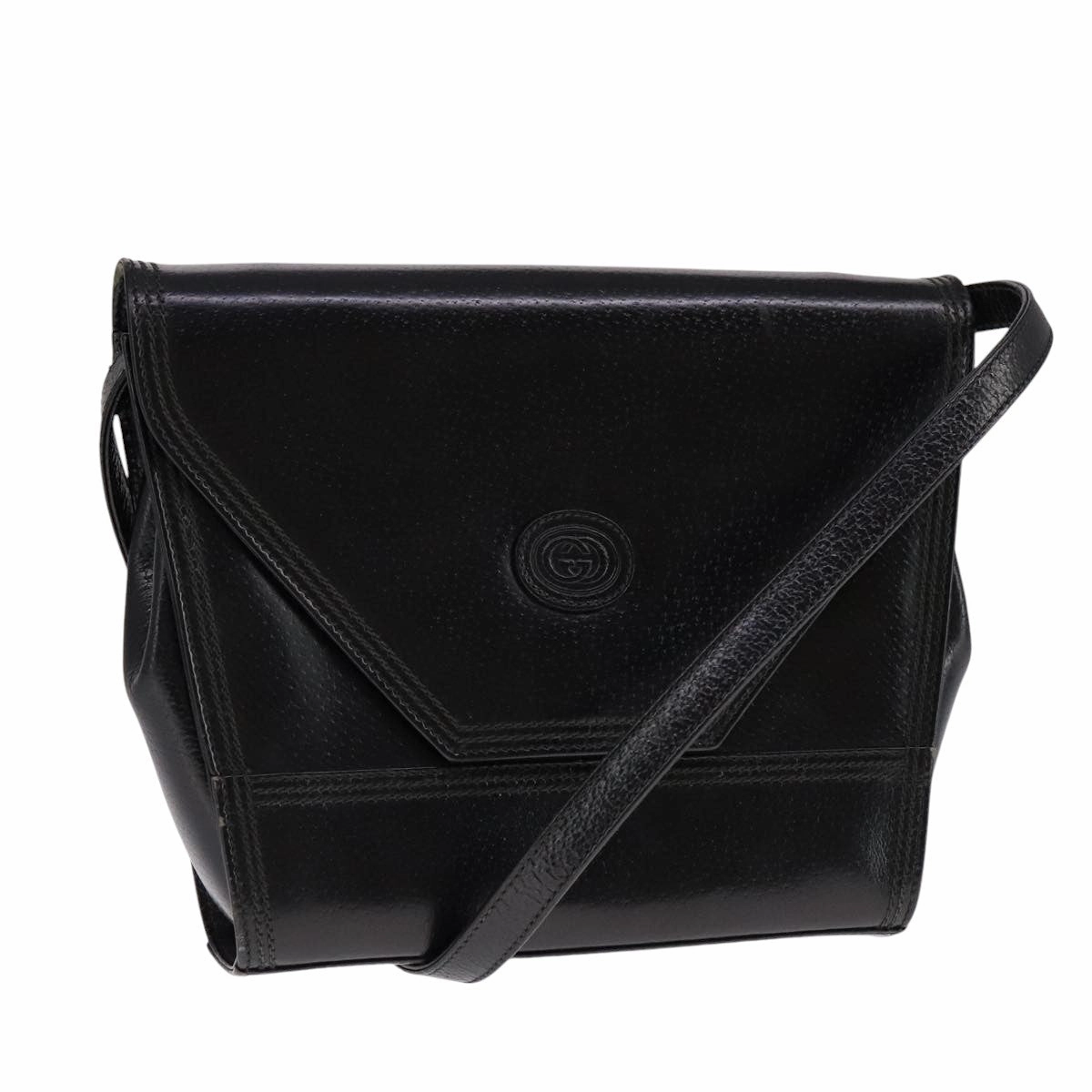 Gucci Black Leather Shoulder Bag ()