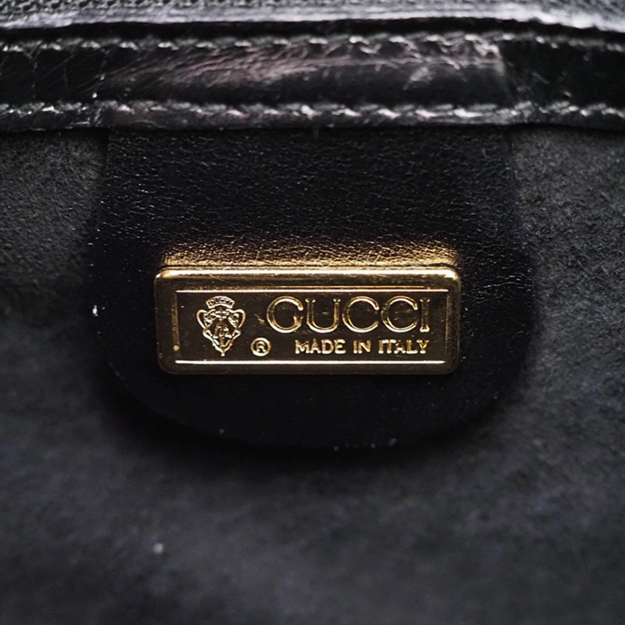 Gucci Black Leather Shoulder Bag ()
