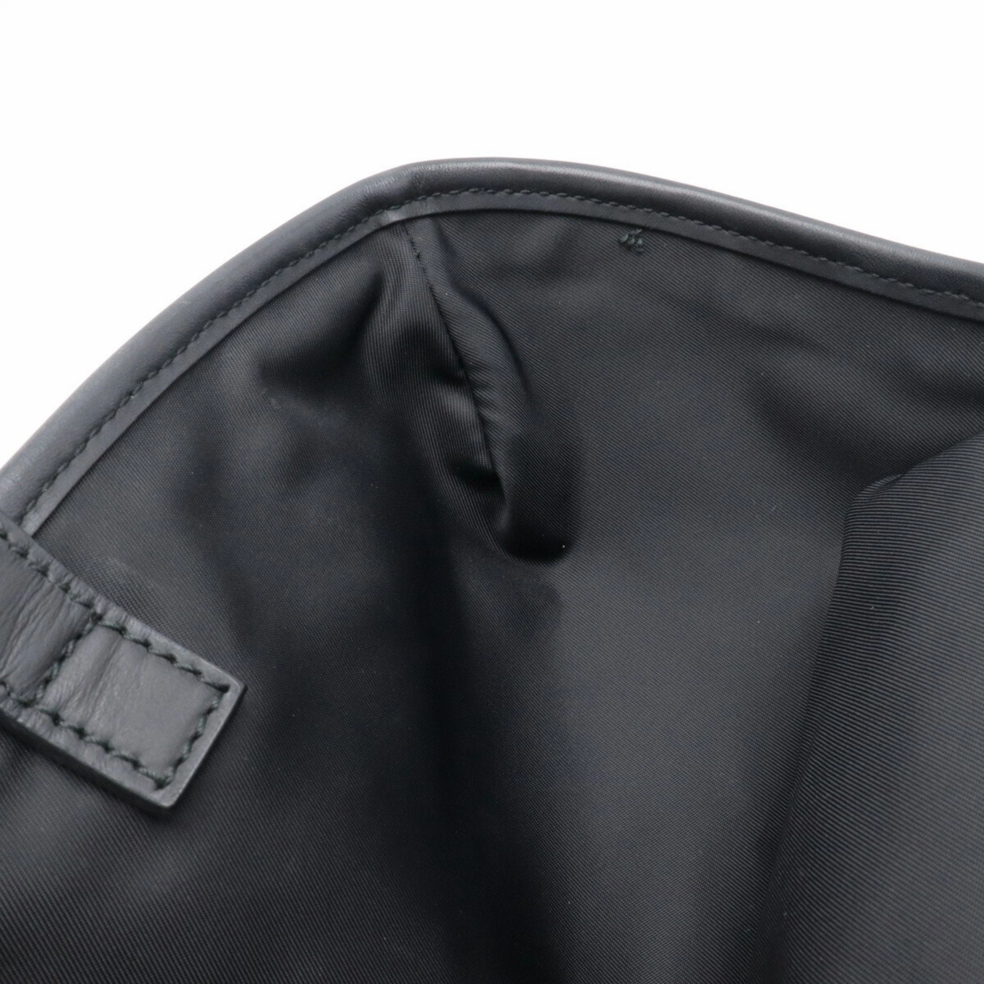 Gucci Black Rubber Leather Backpack ()