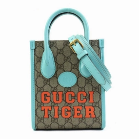 Gucci blue  Gg Supreme Handbag Shoulder Bag (Pre-Owned)