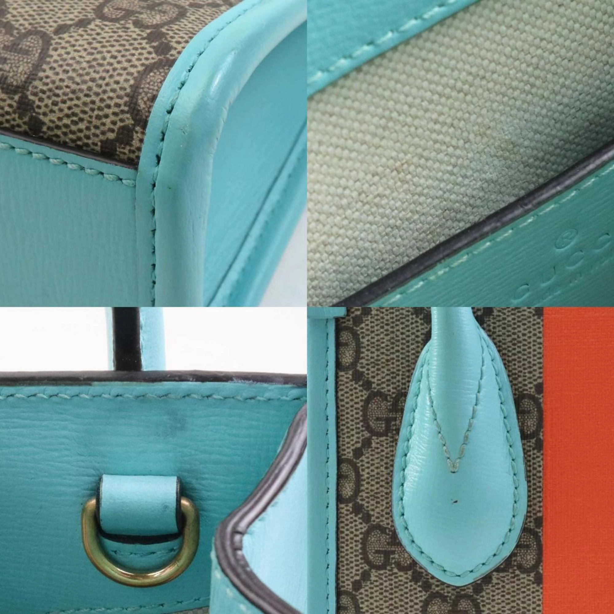 Gucci blue  Gg Supreme Handbag Shoulder Bag (Pre-Owned)