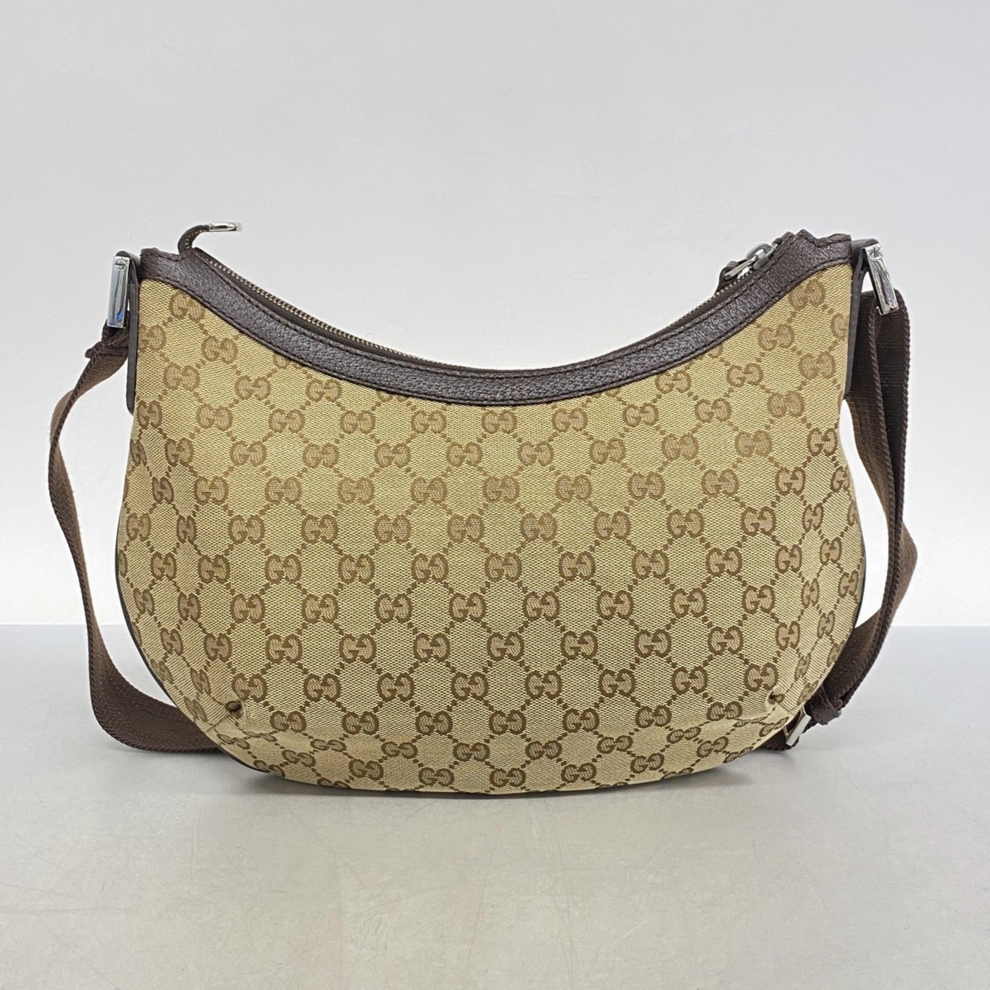 Gucci Brown Canvas Shoulder Bag ()