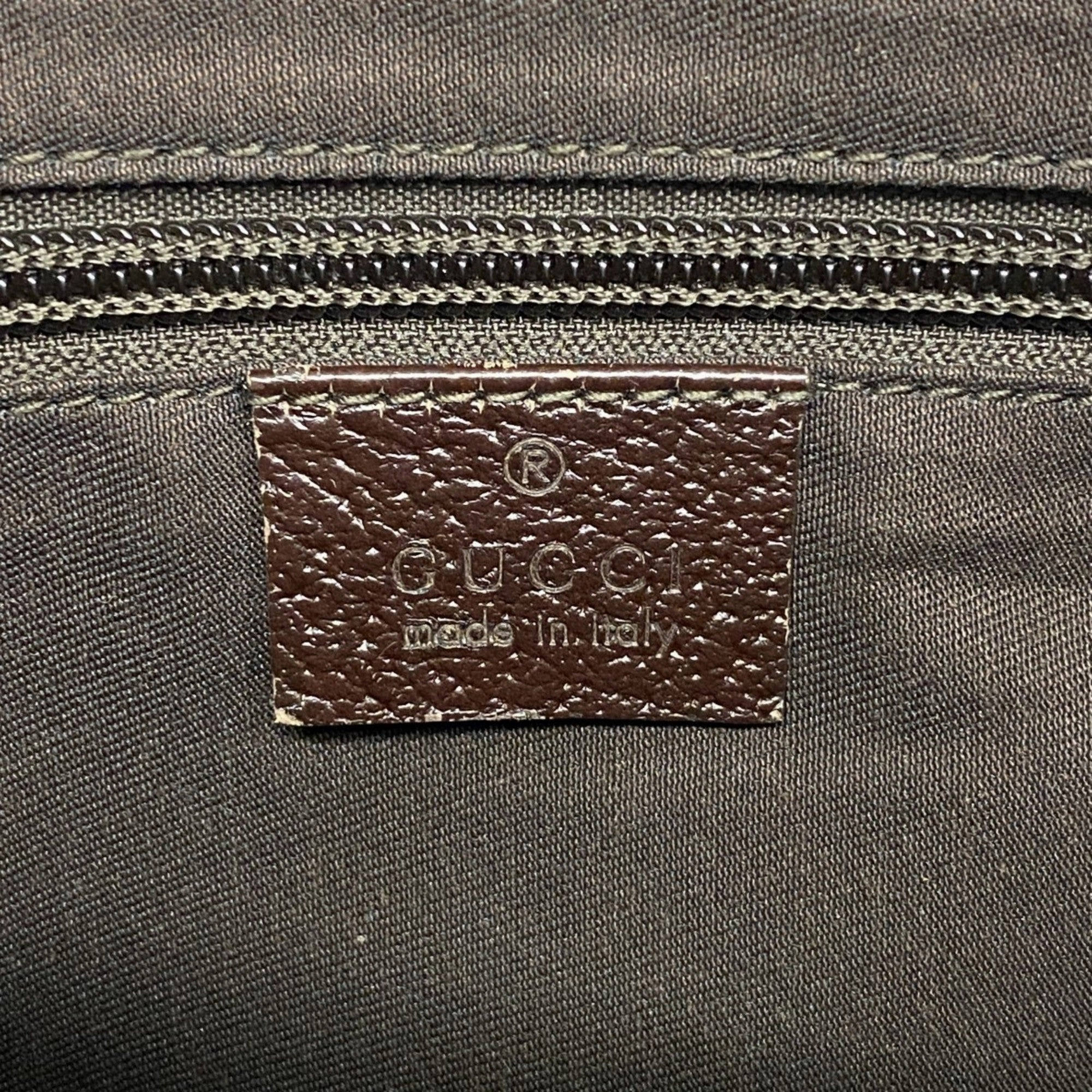 Gucci Brown Canvas Shoulder Bag ()