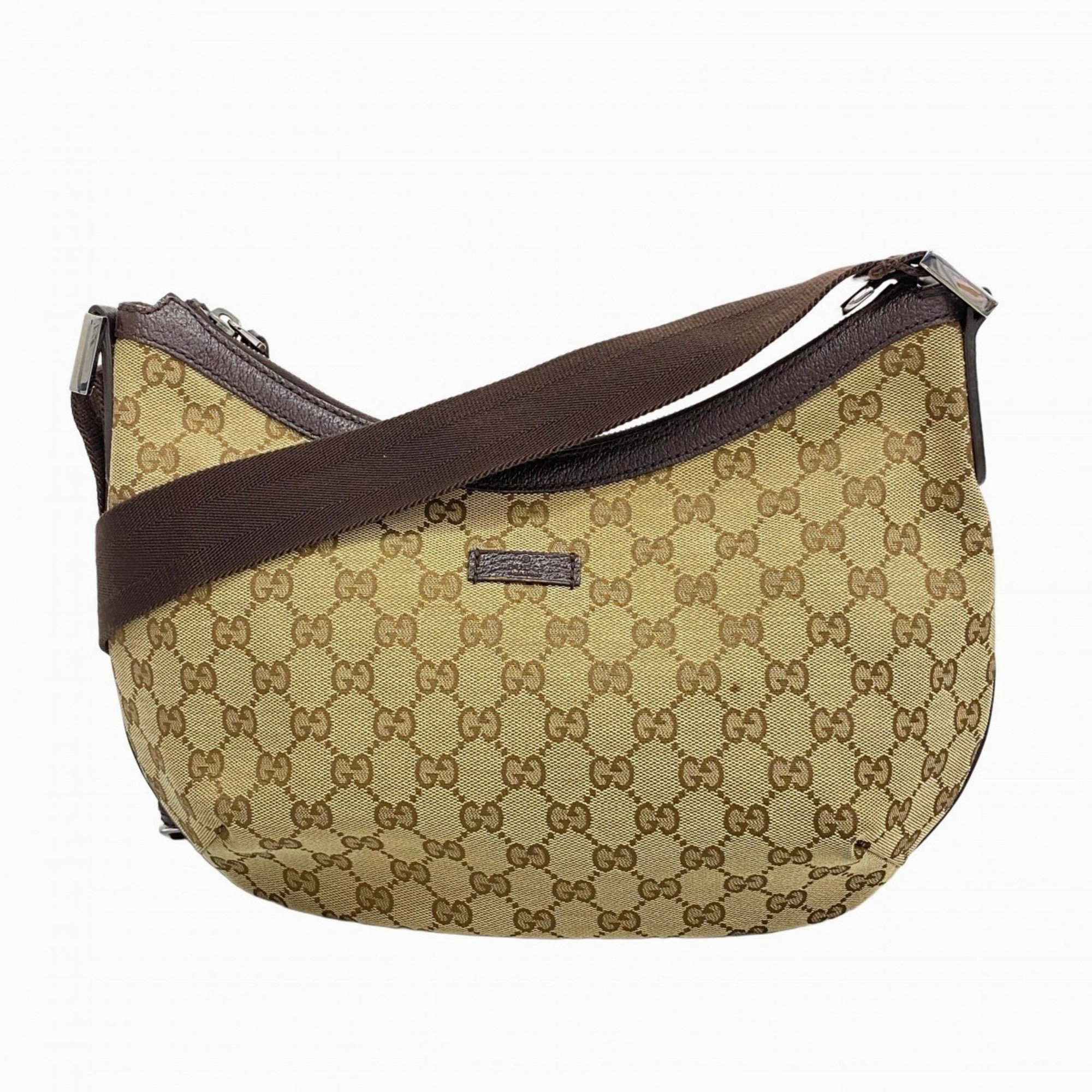 Gucci Brown Canvas Shoulder Bag ()