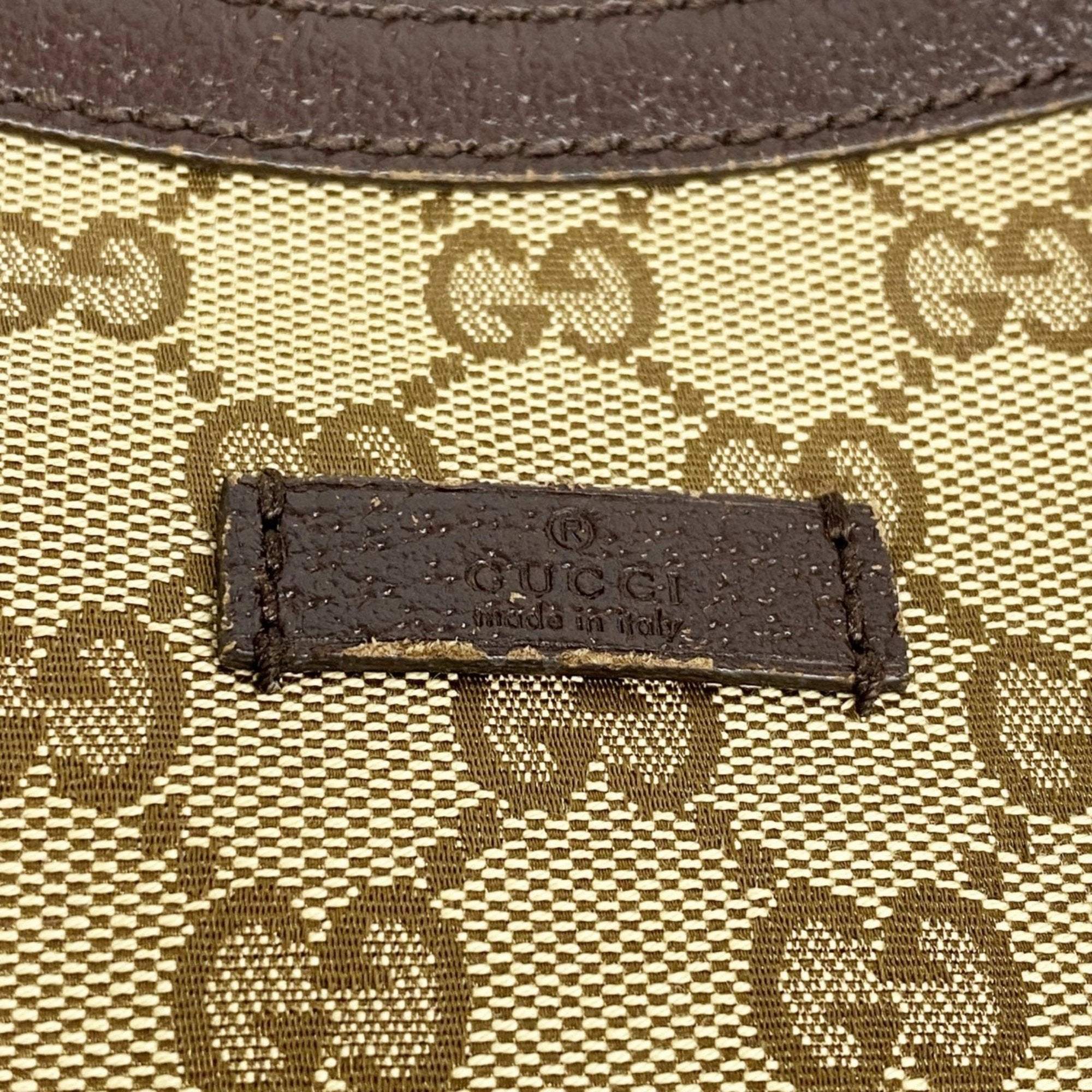 Gucci Brown Canvas Shoulder Bag ()
