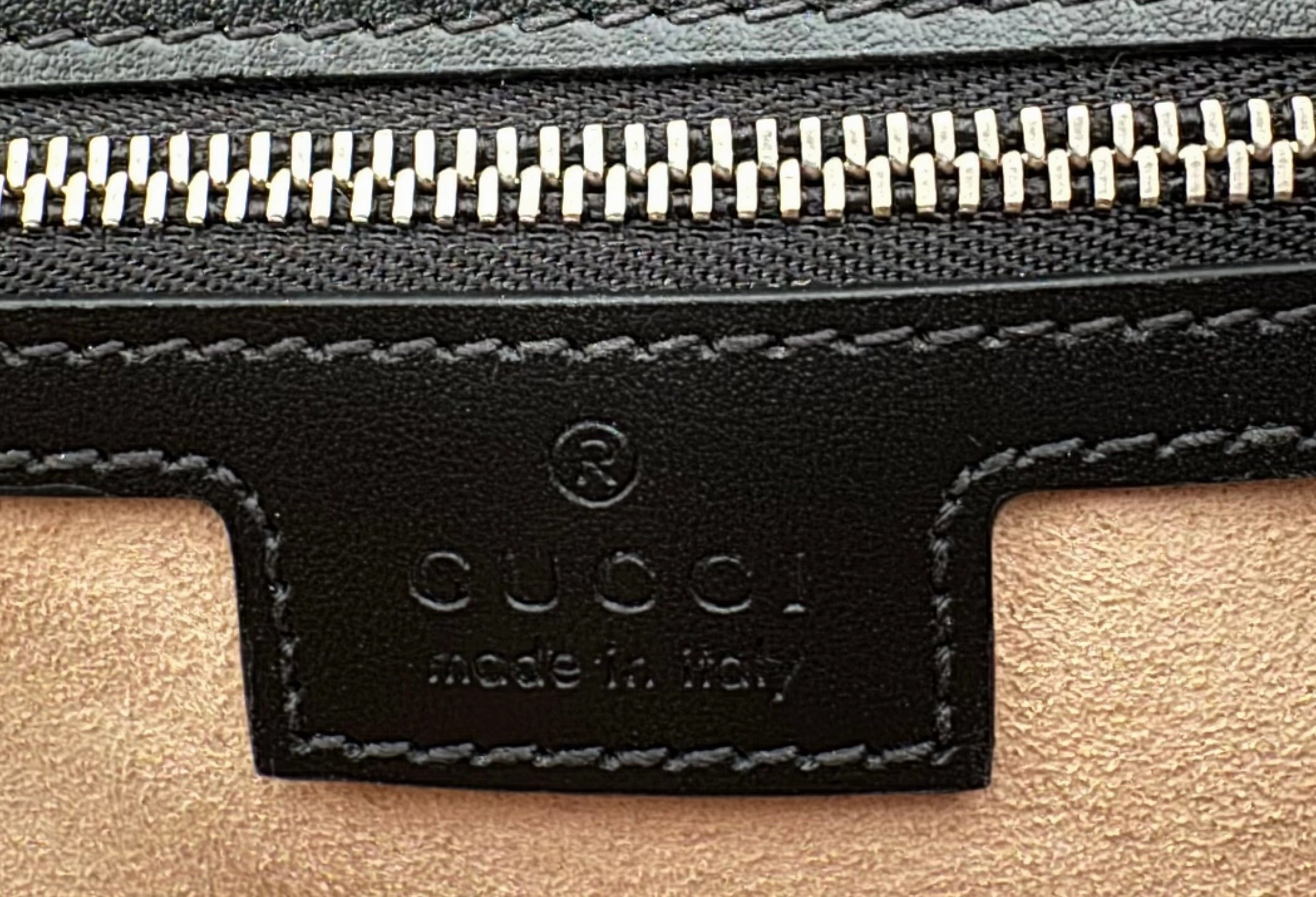 Gucci Calfskin Matelasse Aria Small GG Marmont Shoulder Bag Black