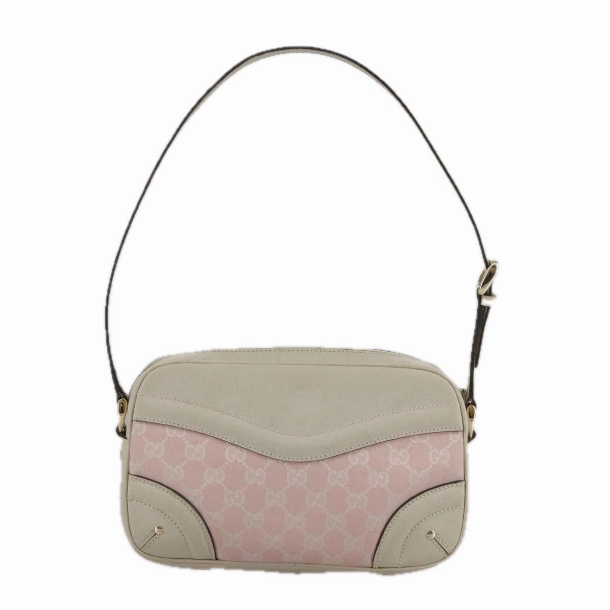 Gucci Crest Pink Leather Shoulder Bag ()