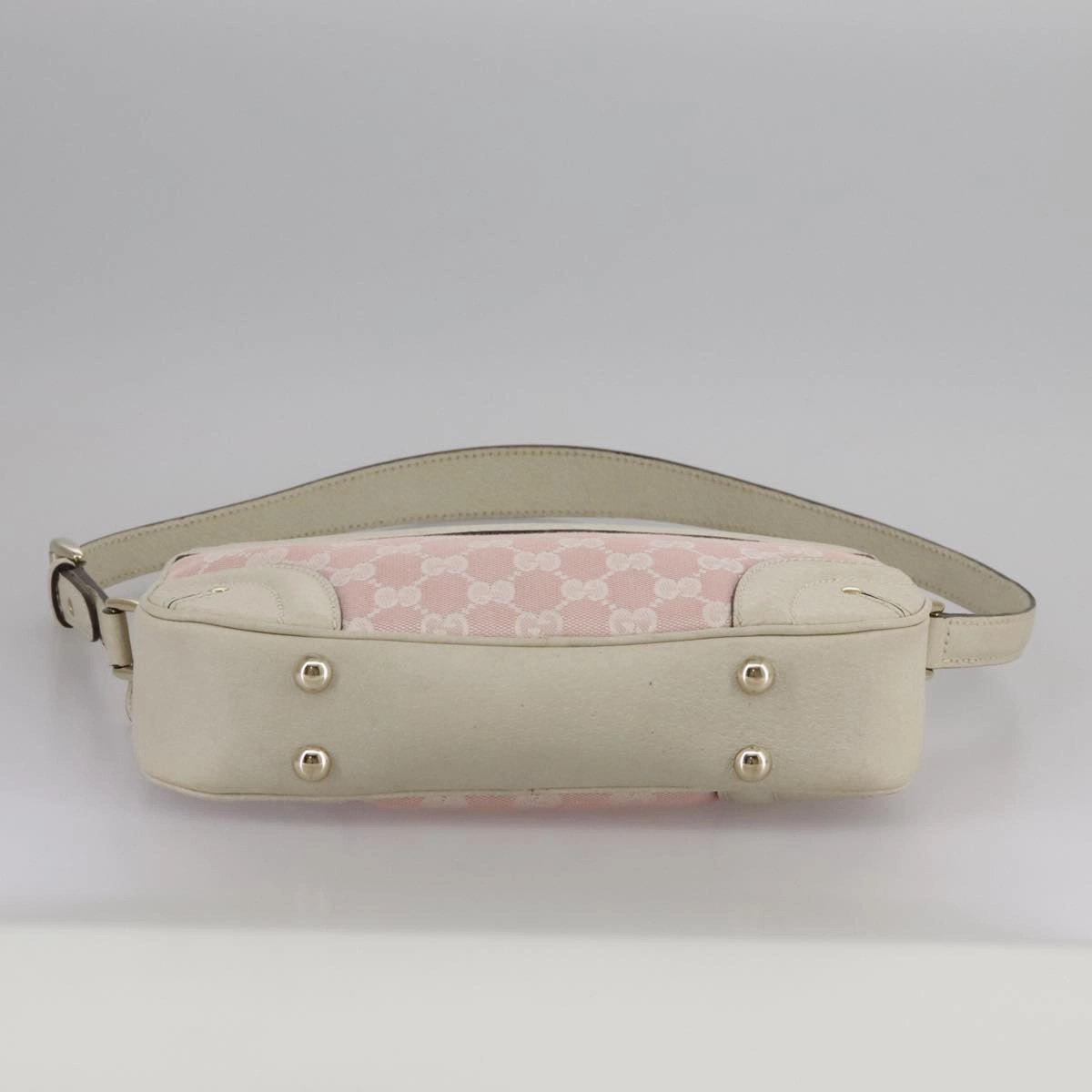 Gucci Crest Pink Leather Shoulder Bag ()