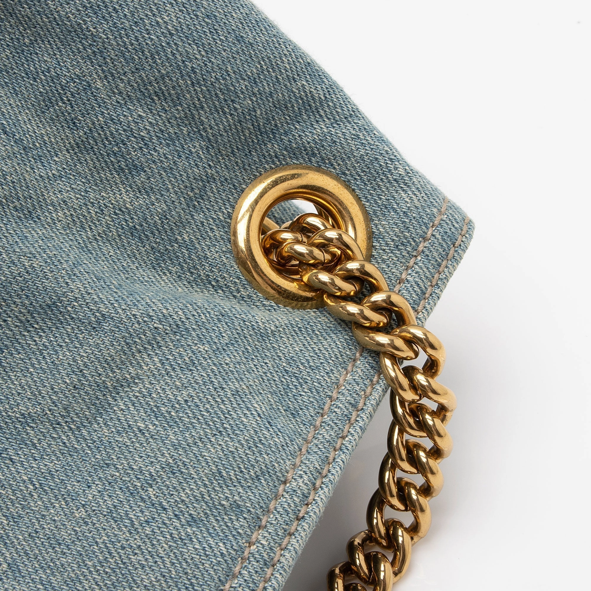 Gucci Denim Soho Medium Shoulder Bag (SHF-gKU581)