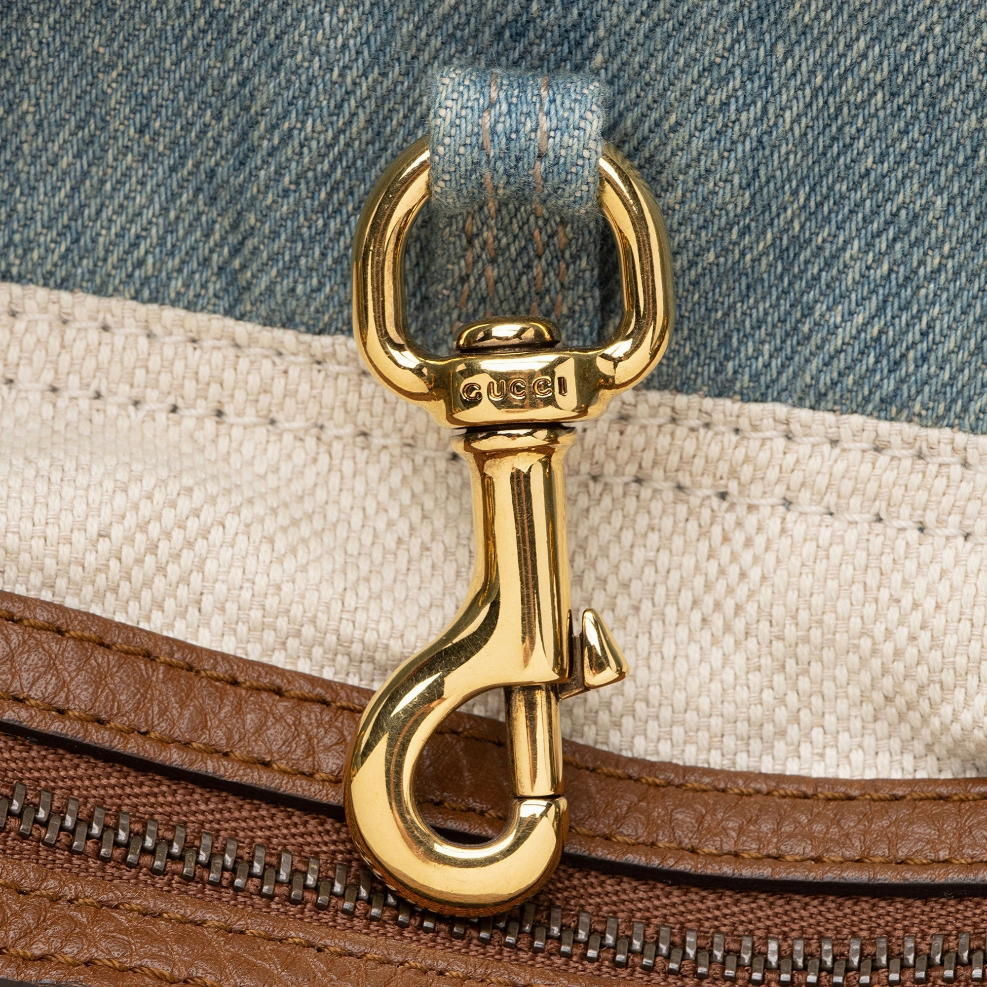 Gucci Denim Soho Medium Shoulder Bag (SHF-gKU581)