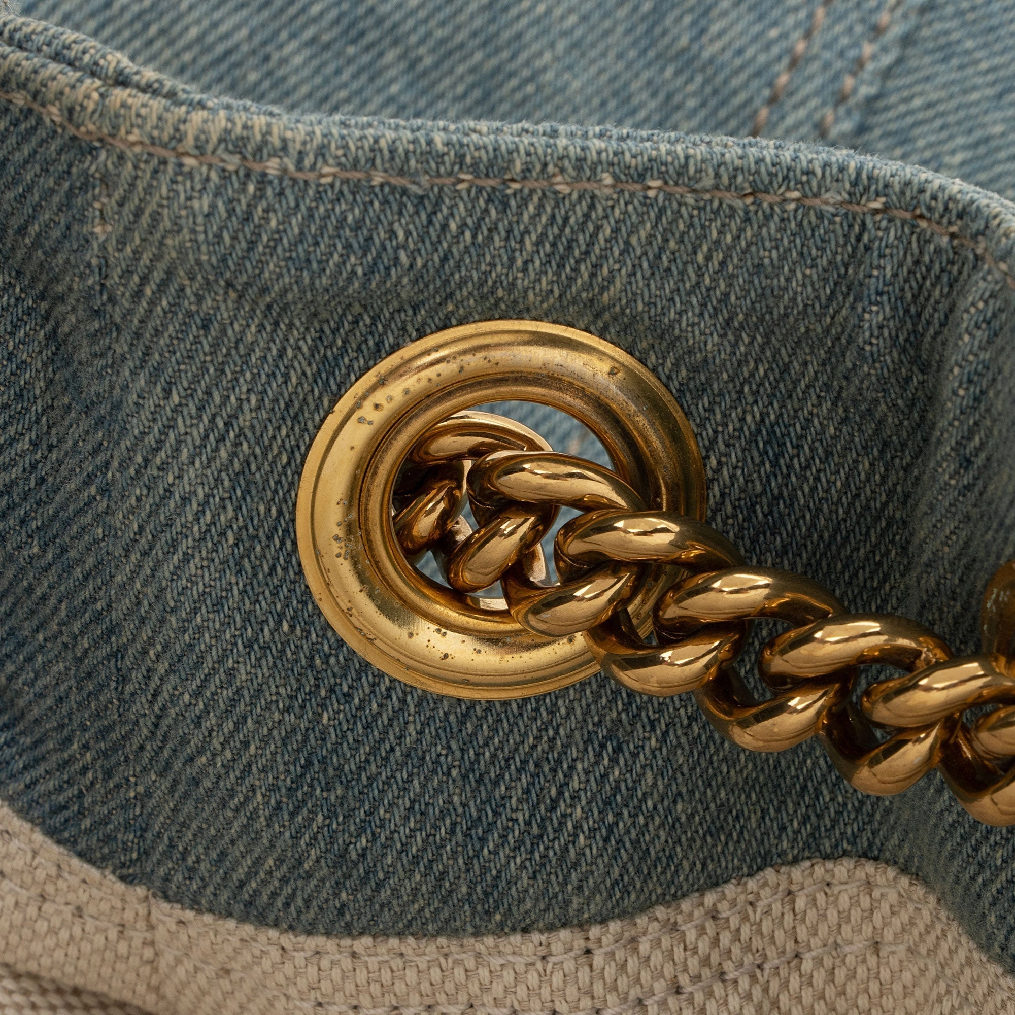 Gucci Denim Soho Medium Shoulder Bag (SHF-gKU581)