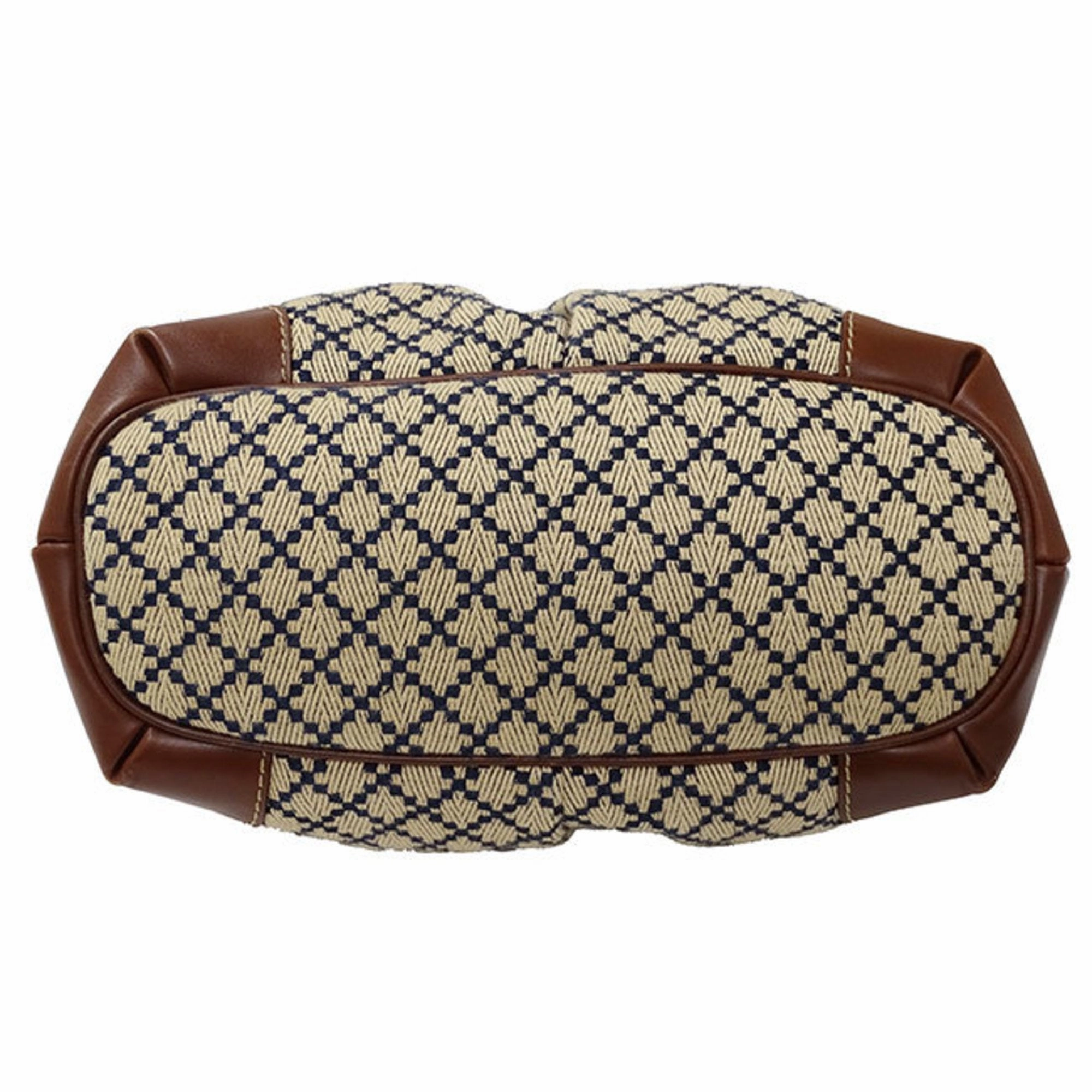 Gucci Diamante Beige Brown Canvas Handbag Shoulder Bag ()