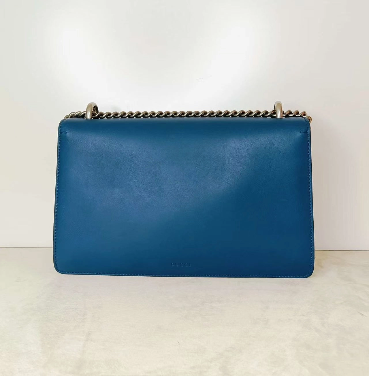 Gucci Dionysus Blue Leather Shoulder Bag