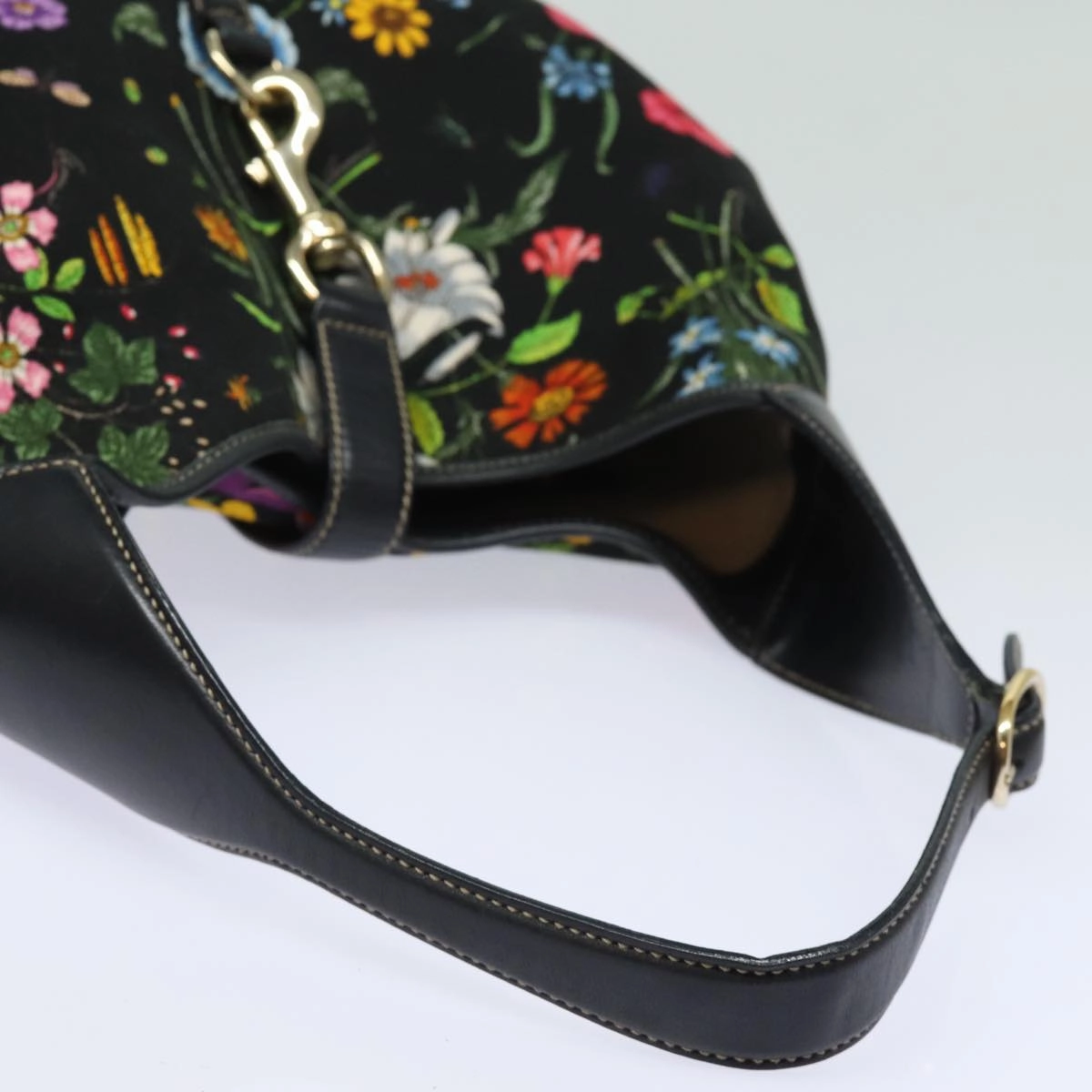 GUCCI Flora Jackie Shoulder Bag Canvas Multicolor 153693  13815