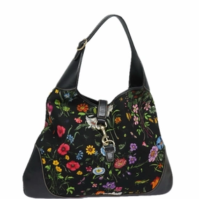 GUCCI Flora Jackie Shoulder Bag Canvas Multicolor 153693  13815