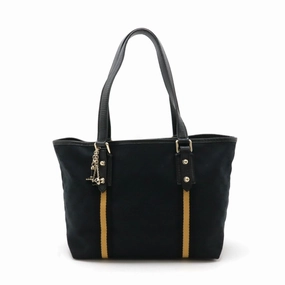 Gucci Gg Canvas   Canvas Leather Shoulder Bag Tote Bag (Pre-Owned)