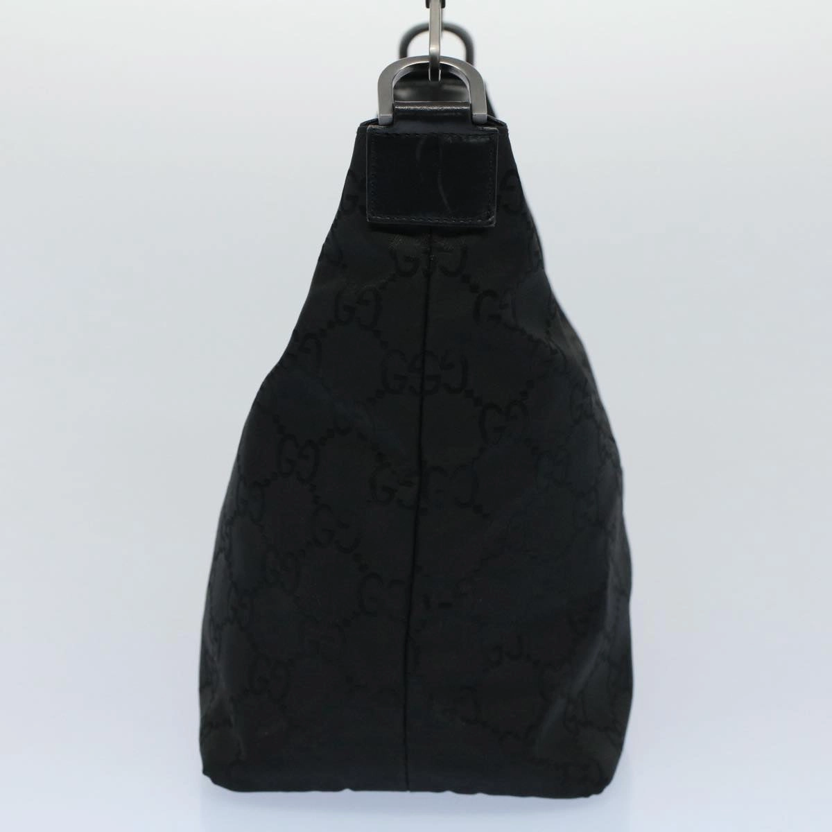 GUCCI GG Canvas Bamboo Shoulder Bag Black 000 0531 002058  ep1777