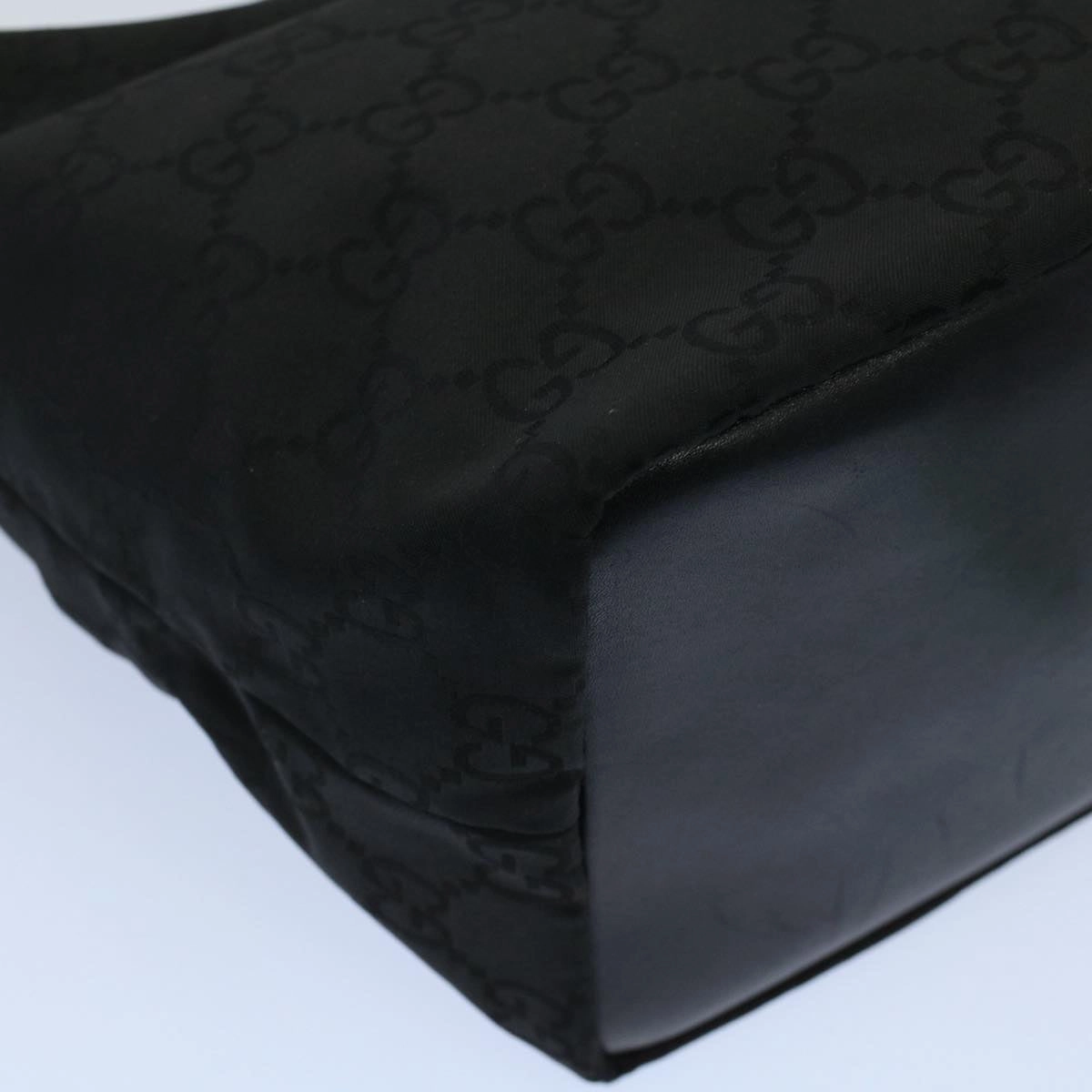 GUCCI GG Canvas Bamboo Shoulder Bag Black 000 0531 002058  ep1777