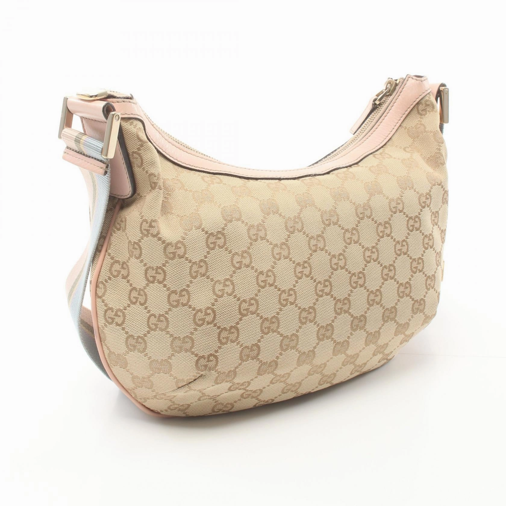 Gucci GG Canvas Leather Shoulder Bag 181092