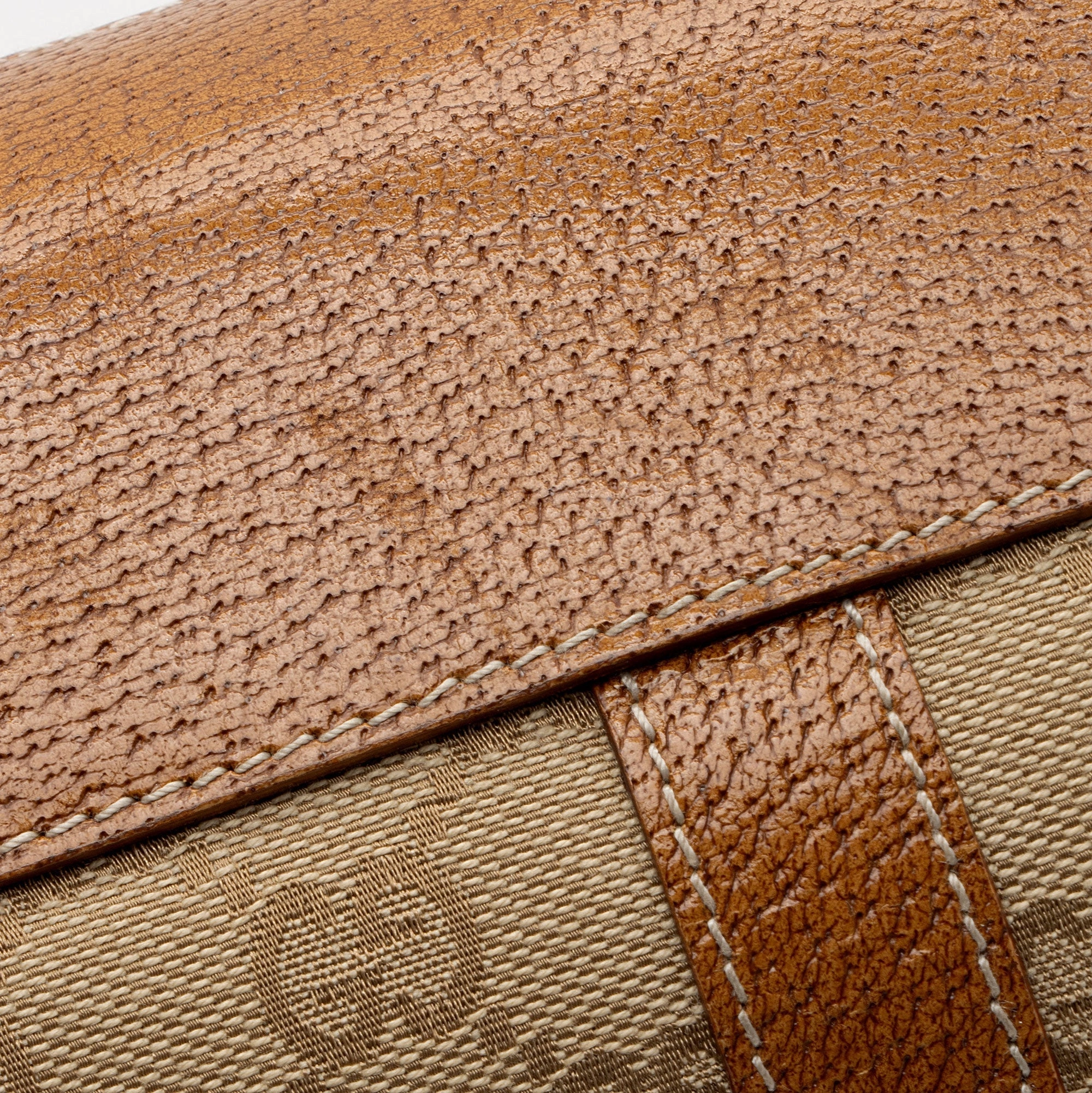 Gucci GG Canvas Nailhead Bardot Large Shoulder Bag (SHF-FHIG8i)