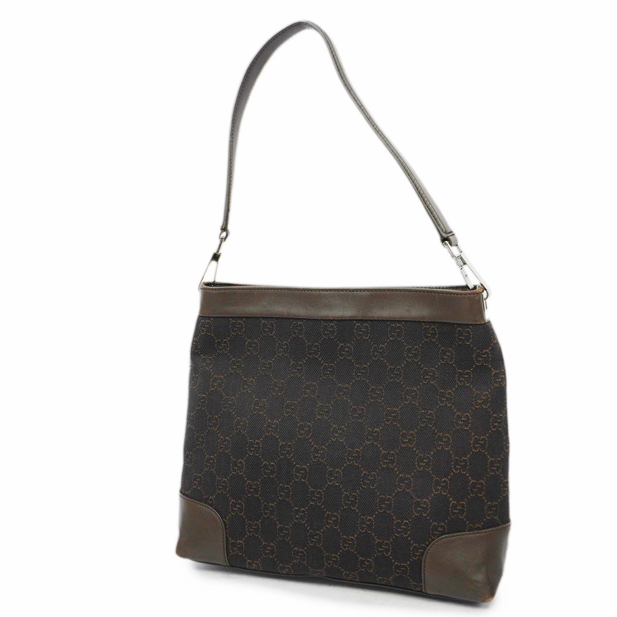 GUCCI  GG Canvas Shoulder Bag 143745 Women's Shoulder Bag Brown
