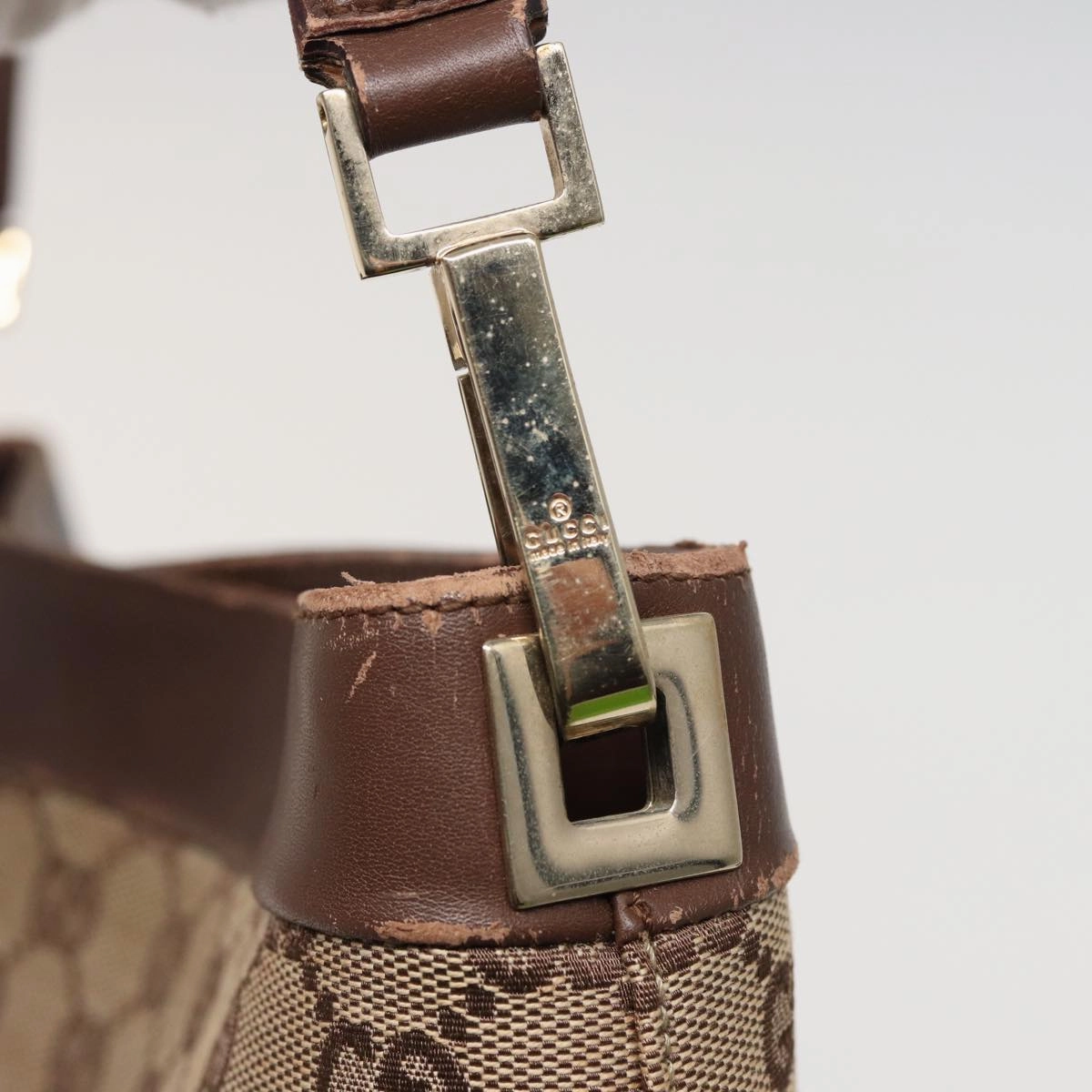 GUCCI GG Canvas Shoulder Bag Beige 001 4231  79419