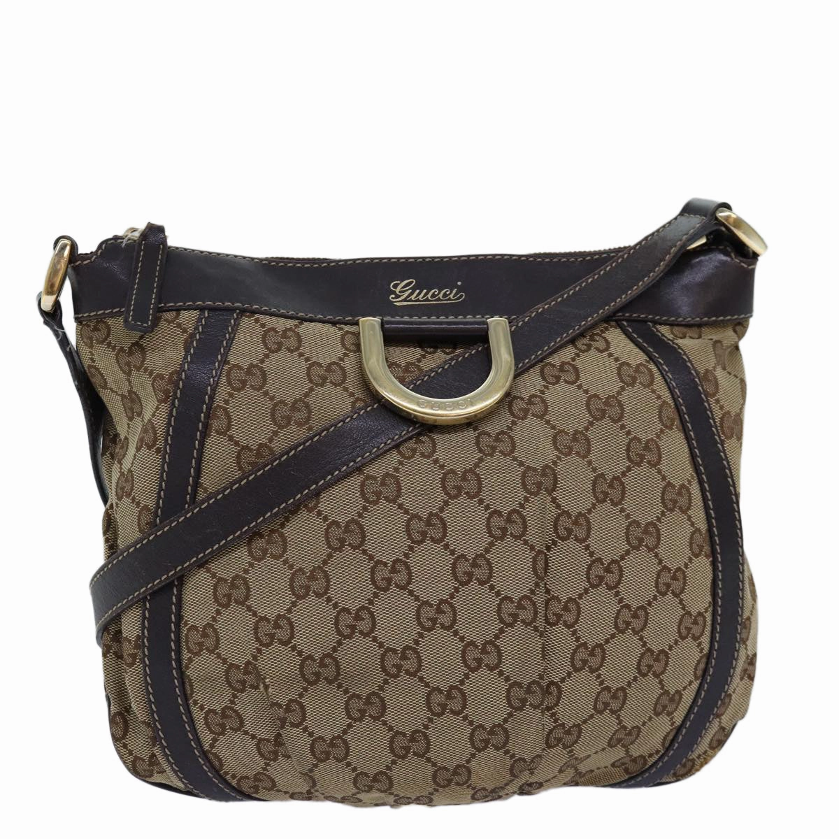 Gucci Gg Canvas Shoulder Bag Beige