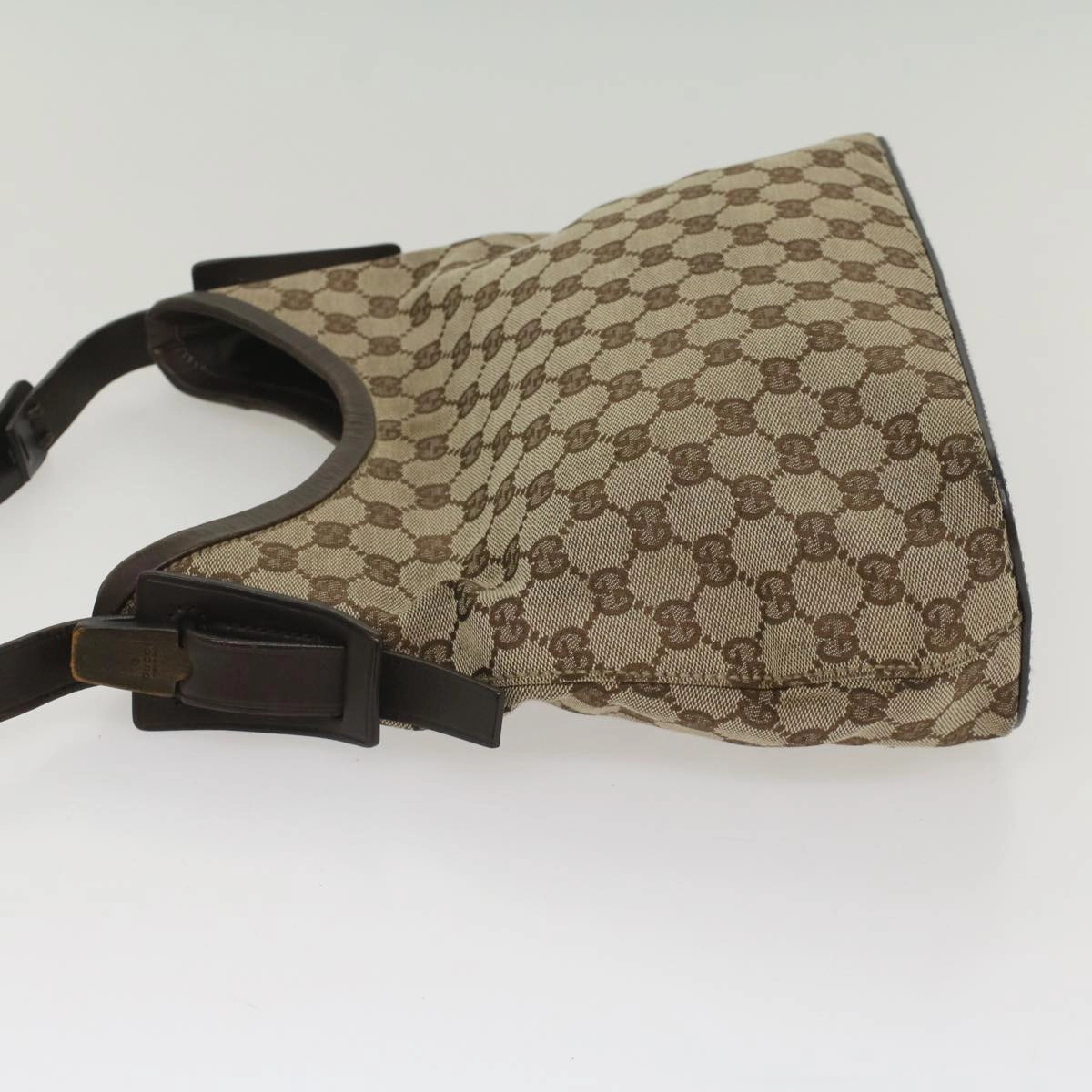 GUCCI GG Canvas Shoulder Bag Beige 107752  8859
