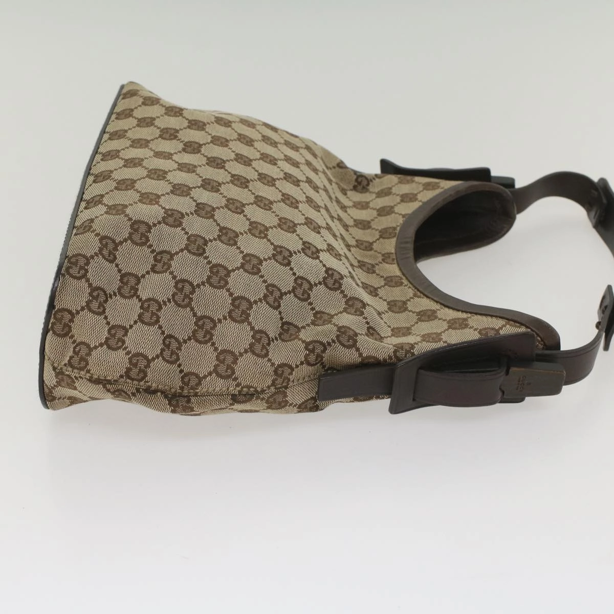 GUCCI GG Canvas Shoulder Bag Beige 107752  8859