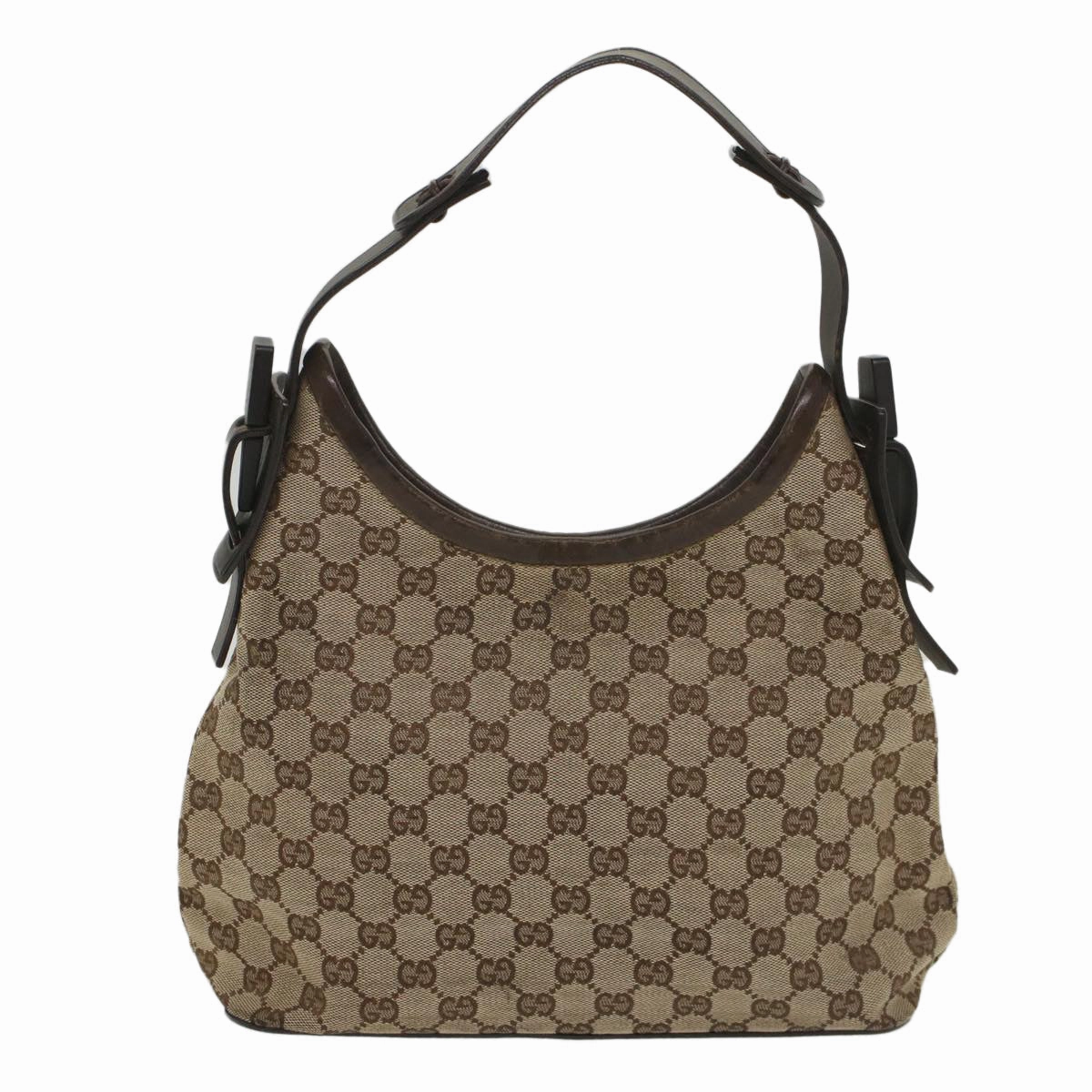 GUCCI GG Canvas Shoulder Bag Beige 107752  8859