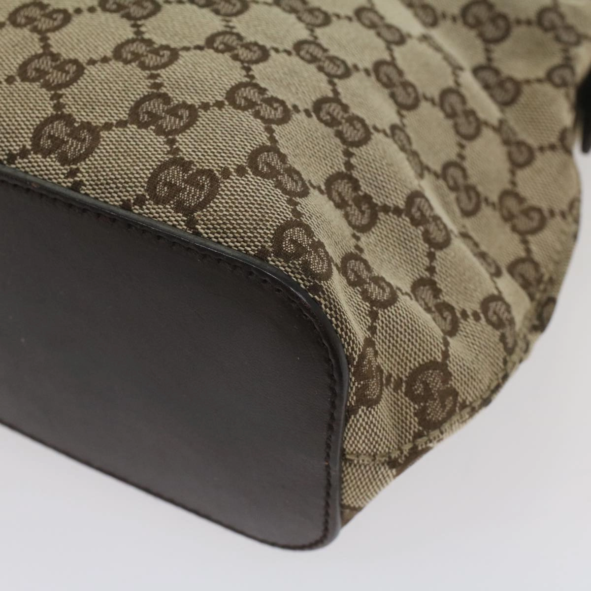 GUCCI GG Canvas Shoulder Bag Beige 107752  8859
