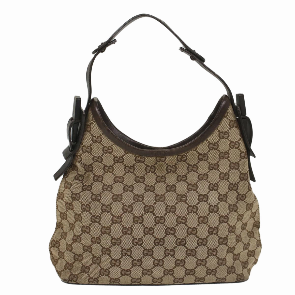 GUCCI GG Canvas Shoulder Bag Beige 107752  8859