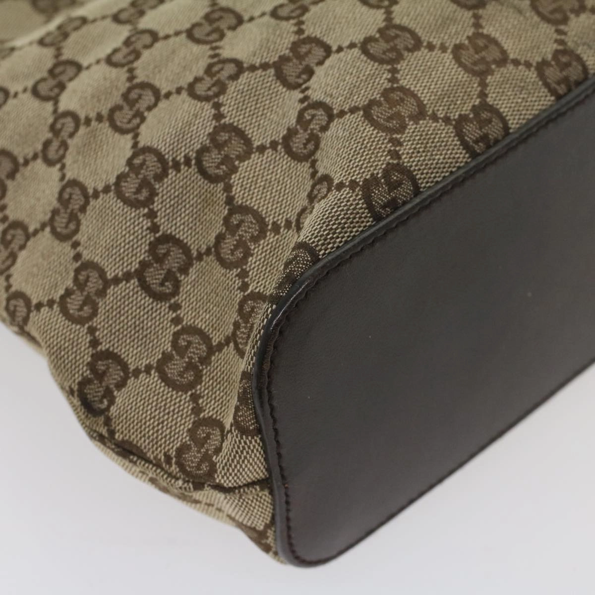 GUCCI GG Canvas Shoulder Bag Beige 107752  8859