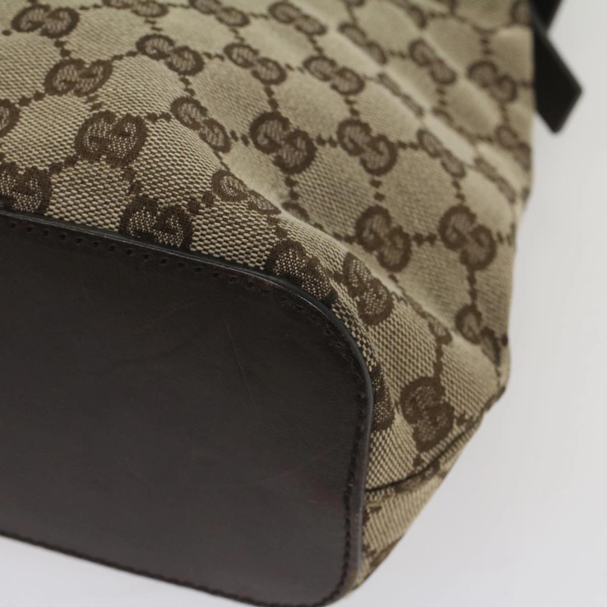 GUCCI GG Canvas Shoulder Bag Beige 107752  8859