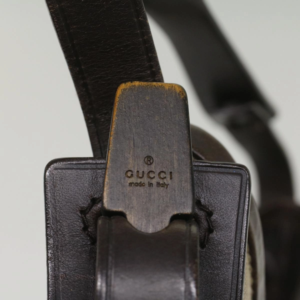 GUCCI GG Canvas Shoulder Bag Beige 107752  8859