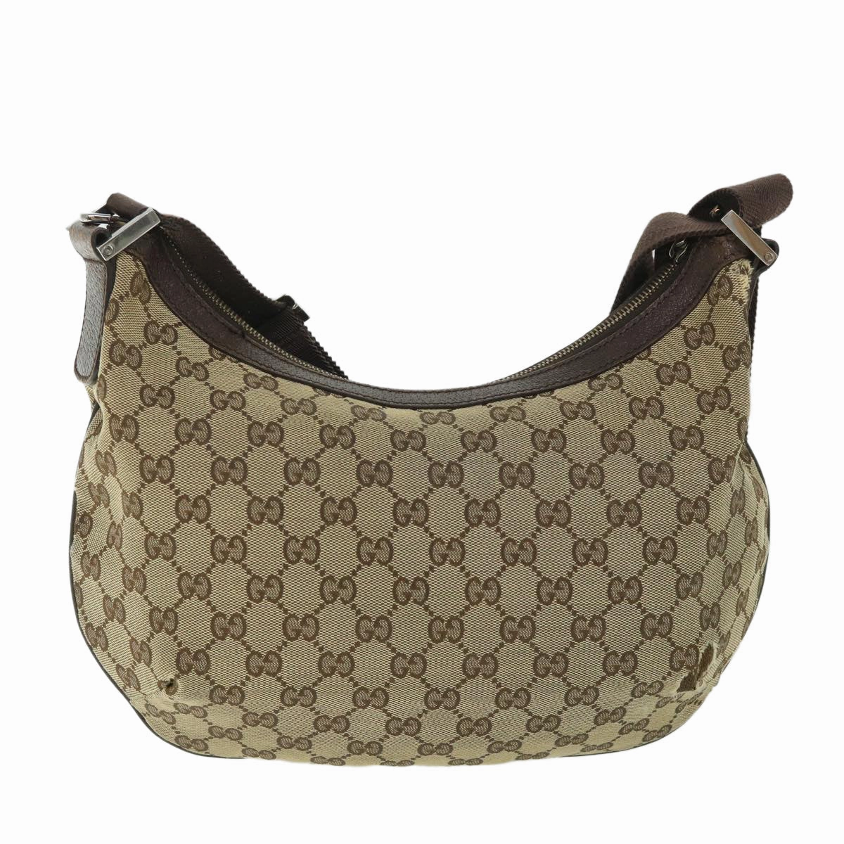 GUCCI GG Canvas Shoulder Bag Beige Brown 181092  56054