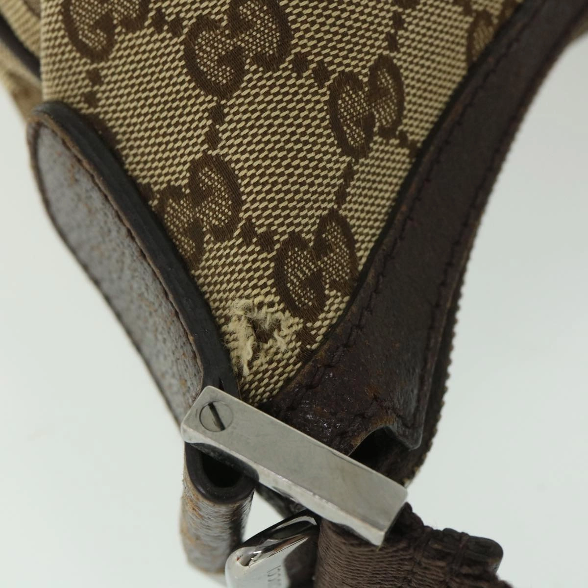 GUCCI GG Canvas Shoulder Bag Beige Brown 181092  56054