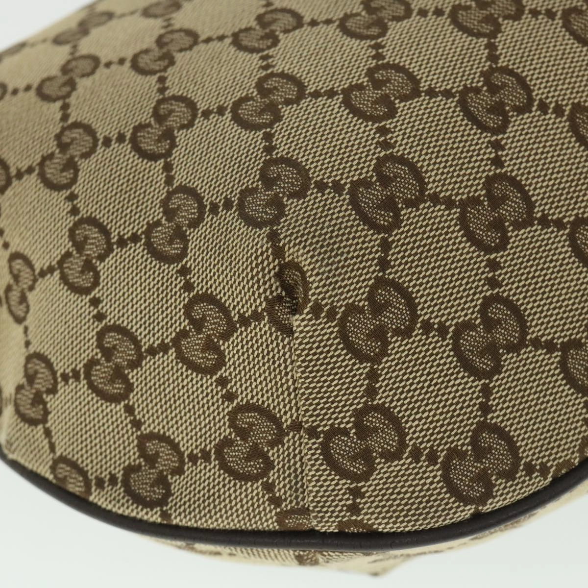 GUCCI GG Canvas Shoulder Bag Beige Brown 181092  56054