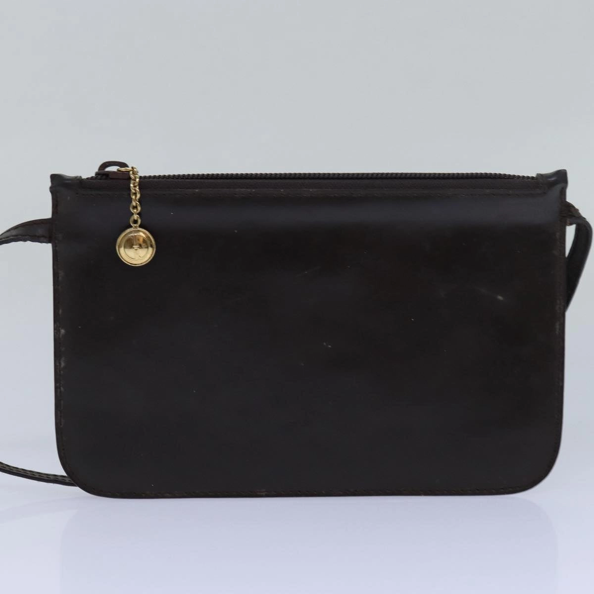GUCCI GG Canvas Shoulder Bag Leather 2Set Brown Black  bs15480