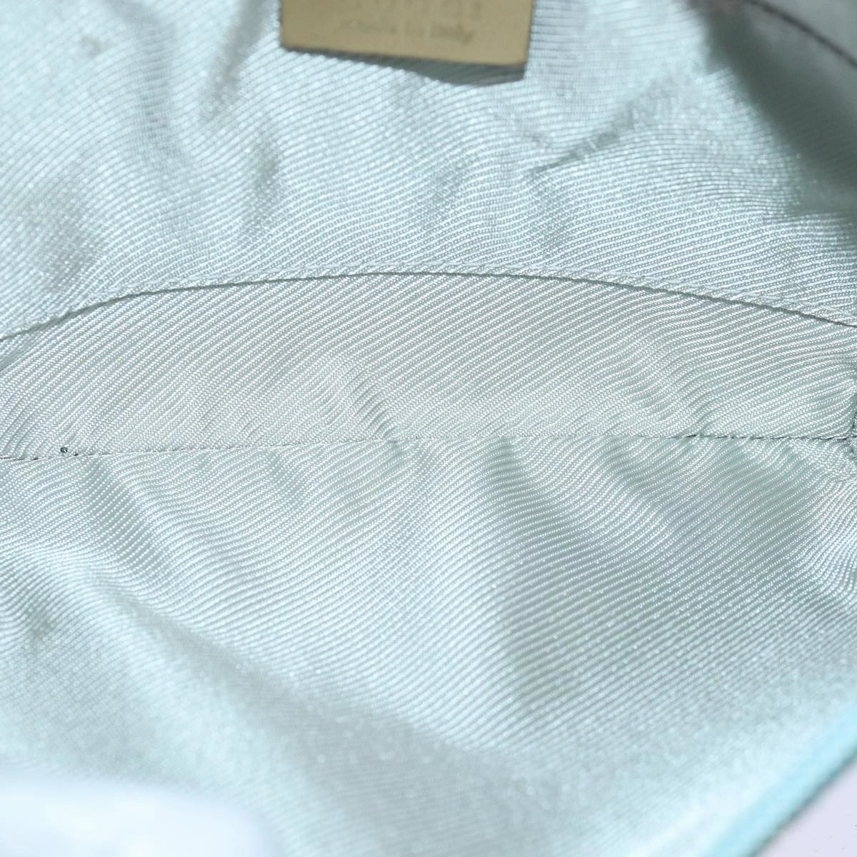 GUCCI GG Canvas Shoulder Bag Light Blue Gold 005 0813  85517
